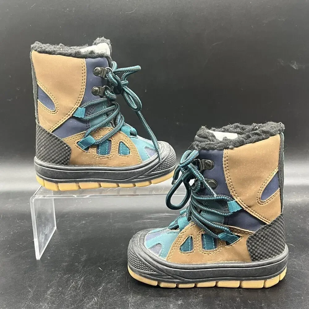 Fisher Price 1998 childs snow boots size 5 Vintage B-154C faux fur winter